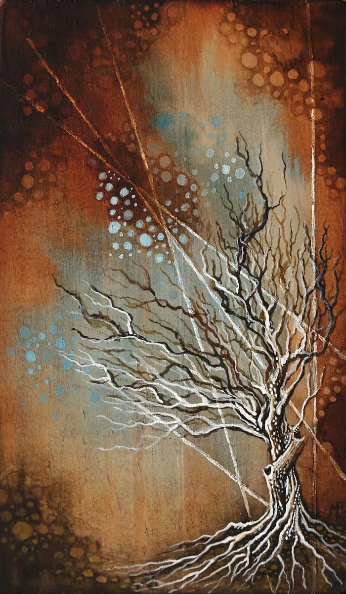I Create Watercolor Paintings On Wood To Show My Love For Nature