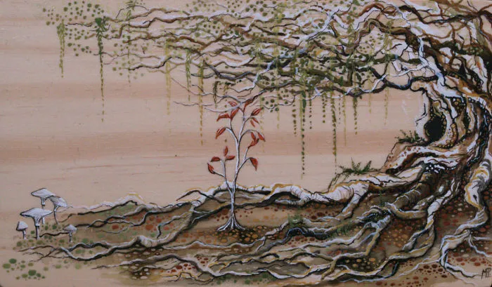 I Create Watercolor Paintings On Wood To Show My Love For Nature