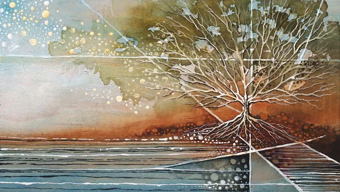 I Create Watercolor Paintings On Wood To Show My Love For Nature