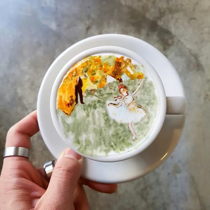I'm A Barista From Korea Who Creates Art On Coffee