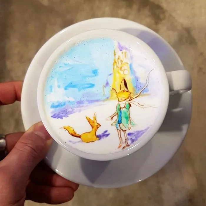 Soy un barista de Corea que crea arte sobre el café