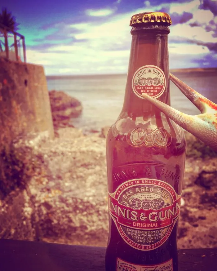 Crabnasty Takes In The View While Enjoying A Brew