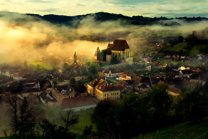 Morning Fog In Biertan