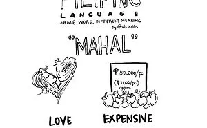 6 Illustrations Of Filipino Words With Same Spelling But Different Meaning