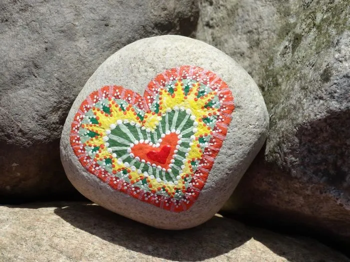 Painting These Hearts Makes Me Relaxed