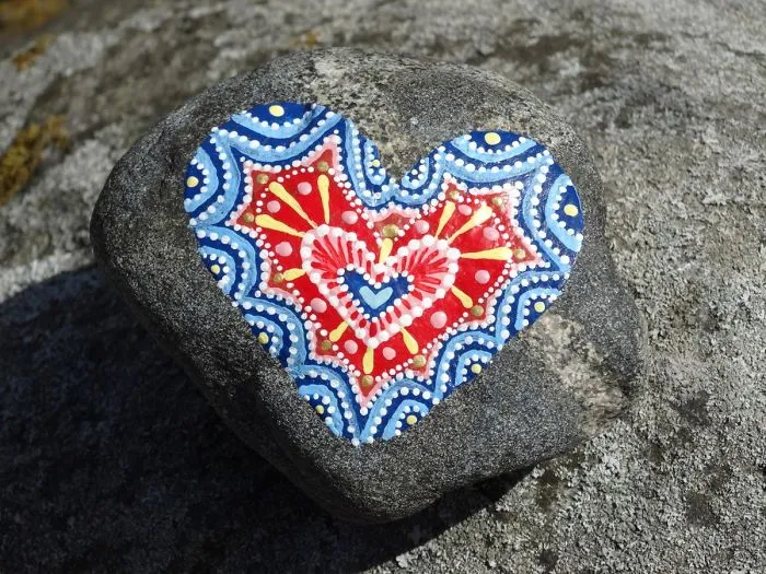 Painting These Hearts Makes Me Relaxed