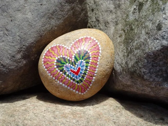 Painting These Hearts Makes Me Relaxed