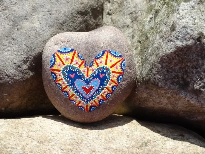 Painting These Hearts Makes Me Relaxed