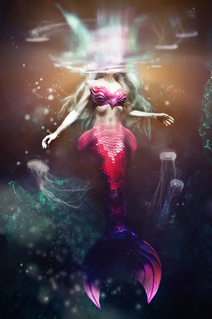 Photographer Takes Magical Mermaid Self-portrait Images