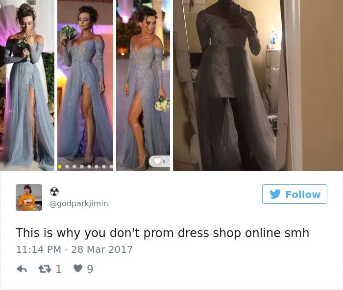 Teens Are Sharing Prom Dresses They Regret Buying Online And It's Hilarious