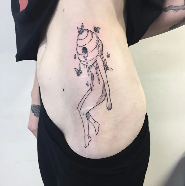 65 Strangely Beautiful Tattoos Of Headless Girls By Molly Jean
