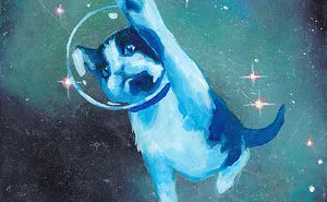 When I Get Tired Of Making Serious Art I Paint Cats In Space