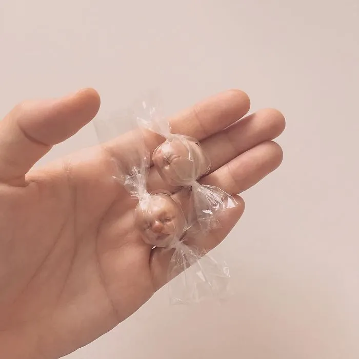 Unsettling Baby Carving Sculptures By Qixuan Lim