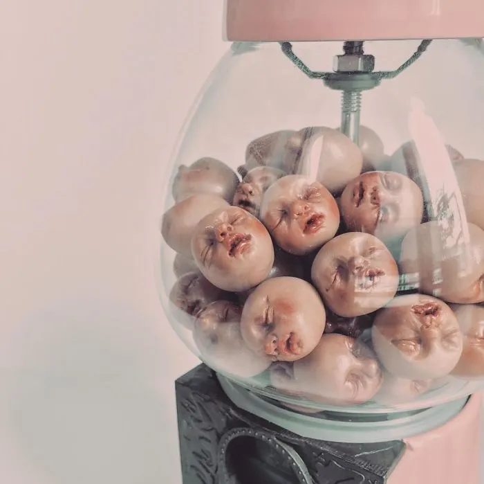 Unsettling Baby Carving Sculptures By Qixuan Lim