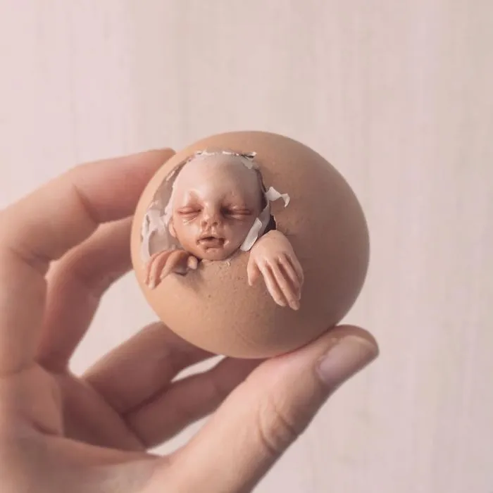Unsettling Baby Carving Sculptures By Qixuan Lim