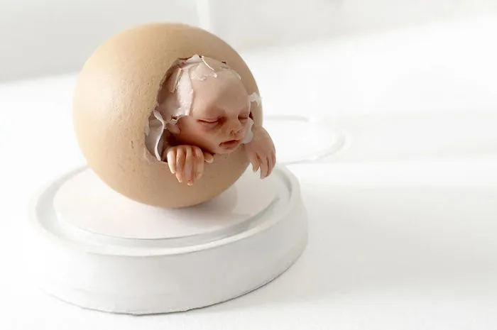 Unsettling Baby Carving Sculptures By Qixuan Lim