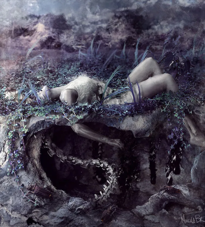 I Create Sinister Digital Art That Shows Nature In A Constant Tension With The Human Body
