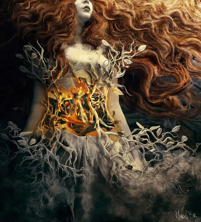 I Create Sinister Digital Art That Shows Nature In A Constant Tension With The Human Body