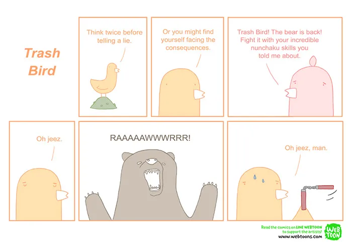 33 Trash Bird Comics By Reza Farazmand
