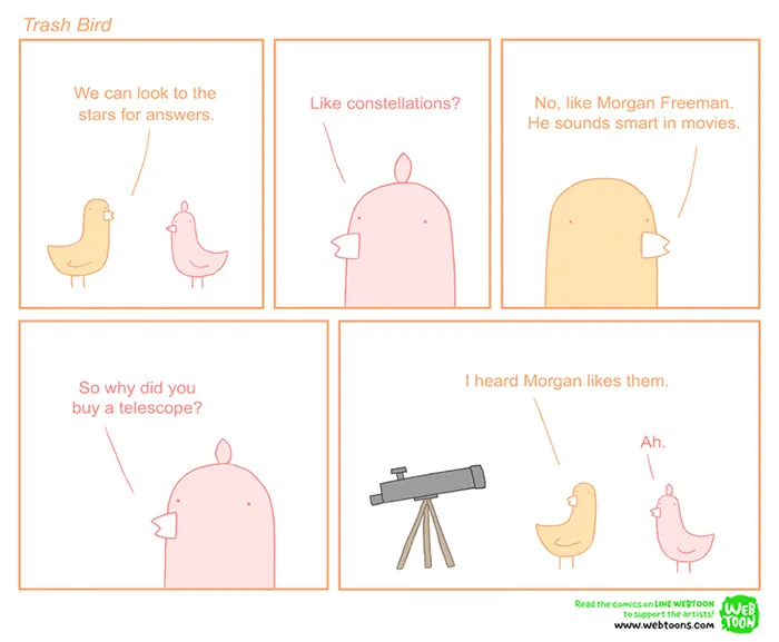 33 Trash Bird Comics By Reza Farazmand