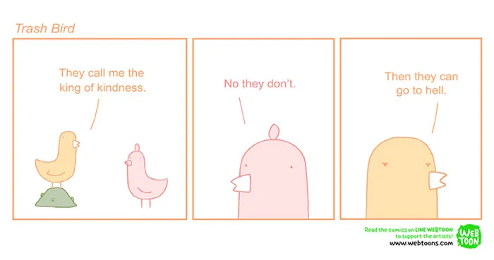 33 Trash Bird Comics By Reza Farazmand