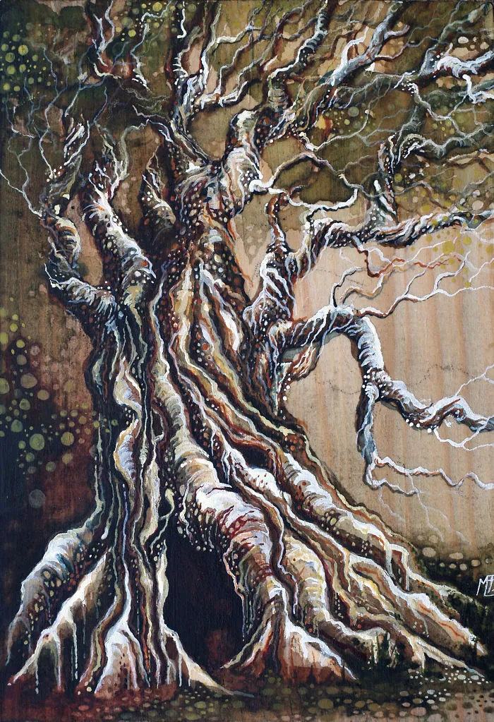 I Create Watercolor Paintings On Wood To Show My Love For Nature