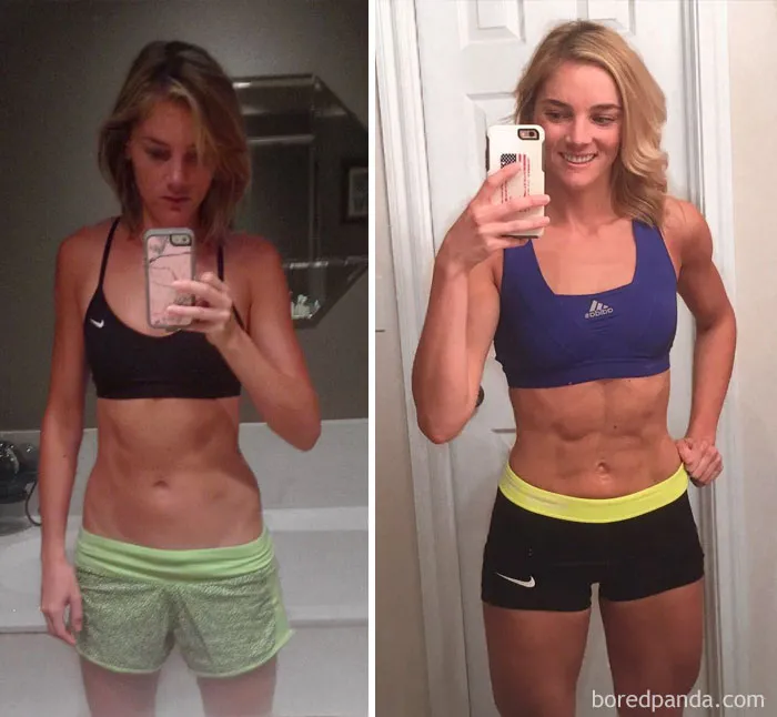 2 Years And About A 5lb Difference Between Pictures