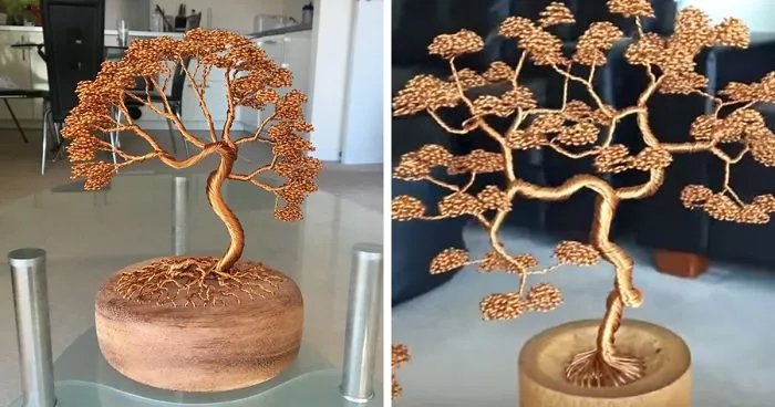 Bonsai Tree Made From Wires