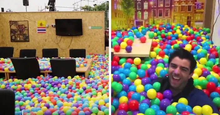 Boss Surprises Employees With Balls