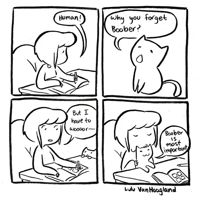 51 Comics By Lulu VanHoagland That Purrfectly Capture Life With Cats