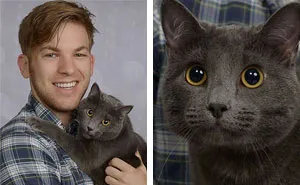 Guy Gets Professional Pictures With His Cat, And They End Up Looking Like Engagement Photos