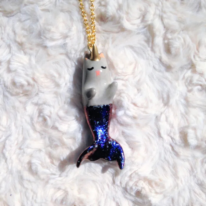 Purrmaid Necklaces By Girl And Her Cat