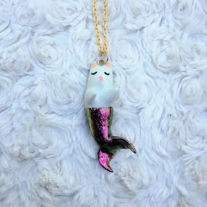 Purrmaid Necklaces By Girl And Her Cat