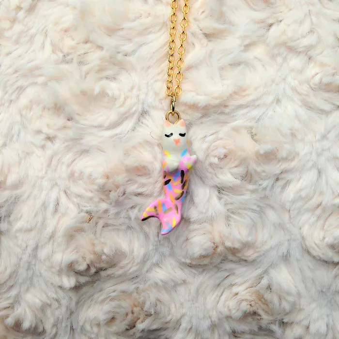Purrmaid Necklaces By Girl And Her Cat