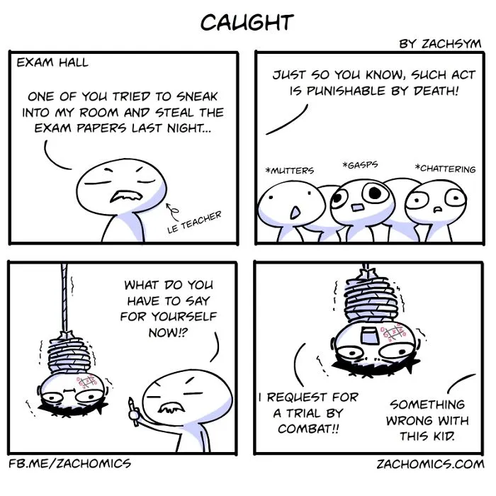 9 Funny Comics About The Challenges Of Exam Season