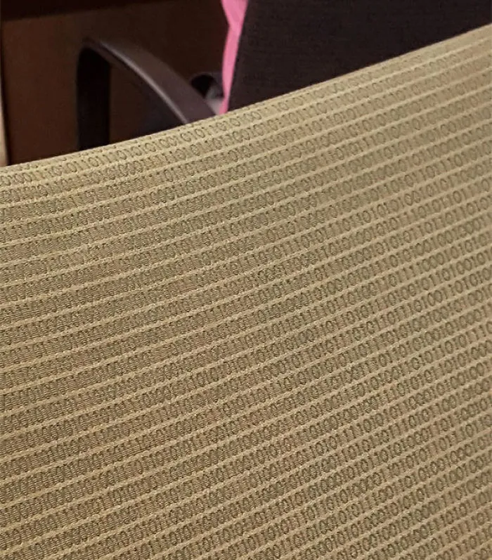 My University Math Lab Chairs Have Binary On Them