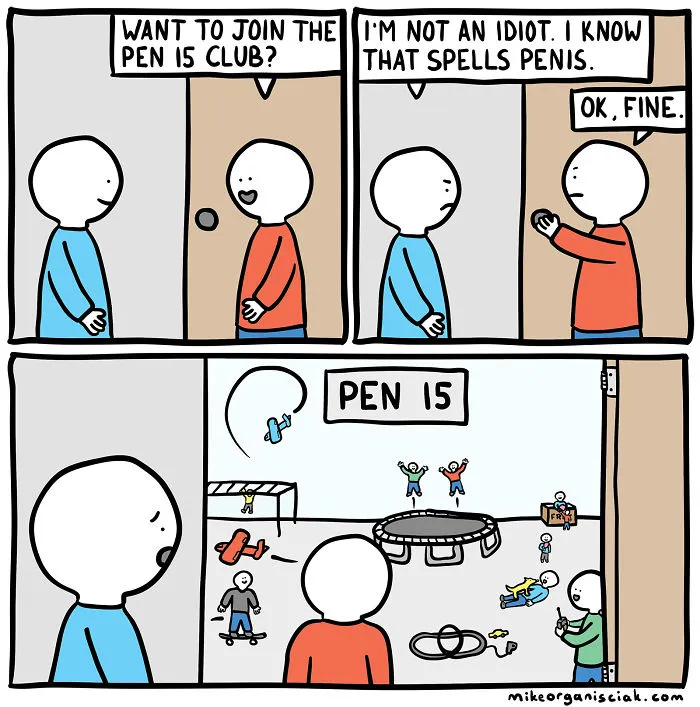 Comics about joining pen 15 club