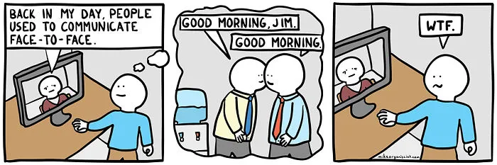 Comics about communicationg face to face