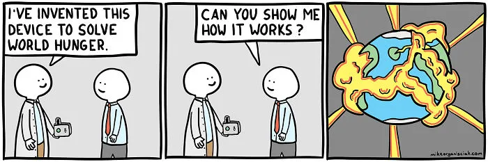 Comics about solving world hunger 
