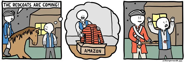 Comics about amazon and redcoats