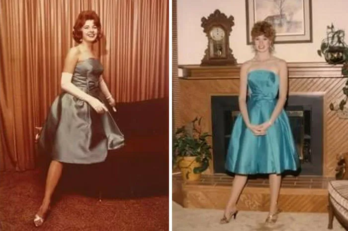 Mi madre y yo compartimos varios vestidos con 24 años de diferencia