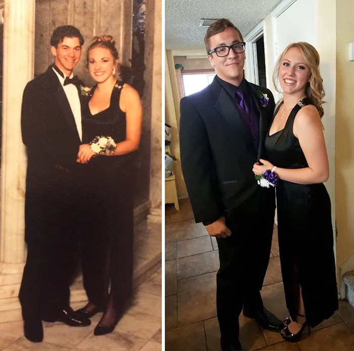 Me And My Mom Our Junior Prom In The Same Exact Dres