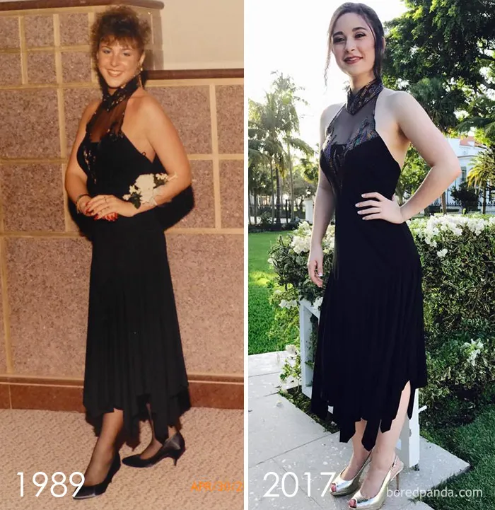 El vestido es de 1989, pero queda genial ahora