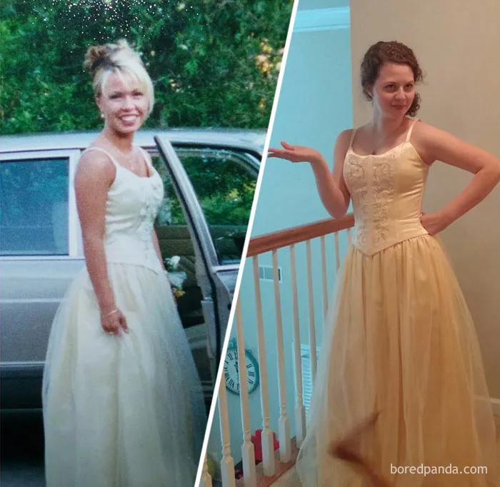 My Oldest Daughter Trying On My Prom Dress A Couple Of Years Ago