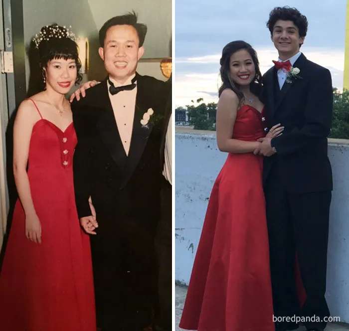 Con el vestido de mi madre