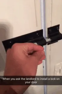 I Asked My Landlord To Install A Lock On My Door