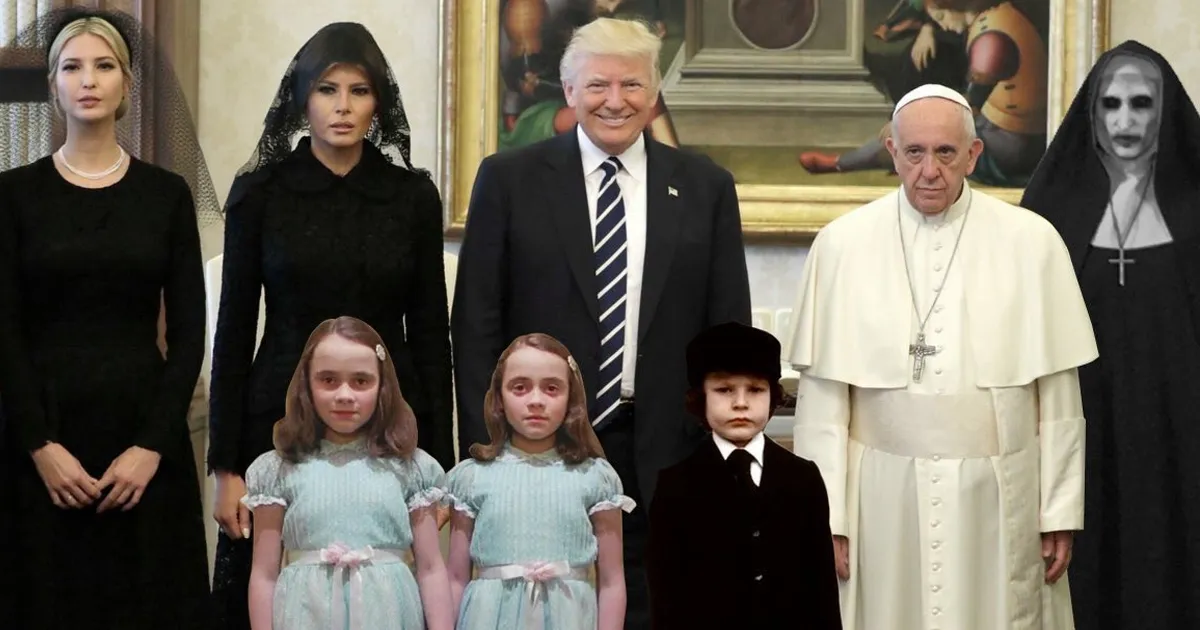 10+ Divertidas Reacciones Al Papa No Muy Contento Al Conocer A La Familia Trump