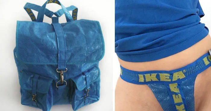 People Are Now Making Clothes Out Of 99-Cent IKEA Bags, And They Look More In The $23 Range