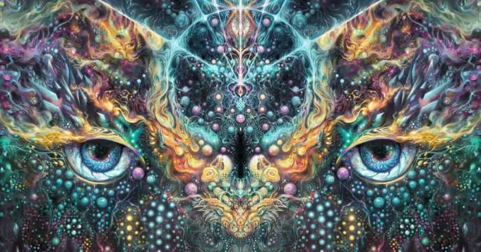 Buddhist Artist Creates Psychedelic Landscapes In His Mind