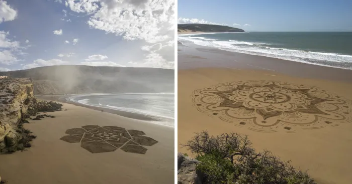 I Create Beach Art Inspired By Arabic Designs And Patterns